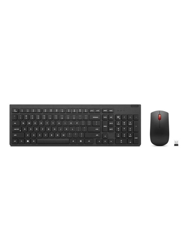 Lenovo Essential Wireless Combo Gen 2 - keyboard and mouse set - QWERTY - Italian - black Input Device - Keyboard and mouse set - Italiaans - Zwart
