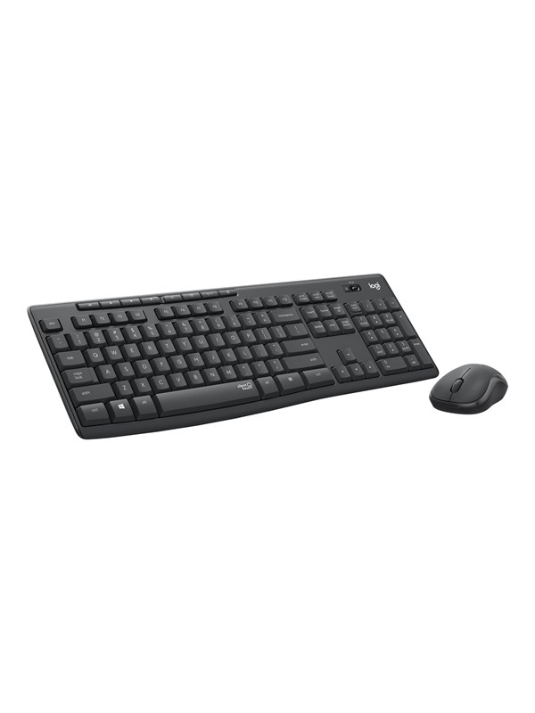 Logitech MK295 Silent - keyboard and mouse set - QWERTZ - Swiss - graphite - Keyboard and mouse set - Zwitsers - Zwart