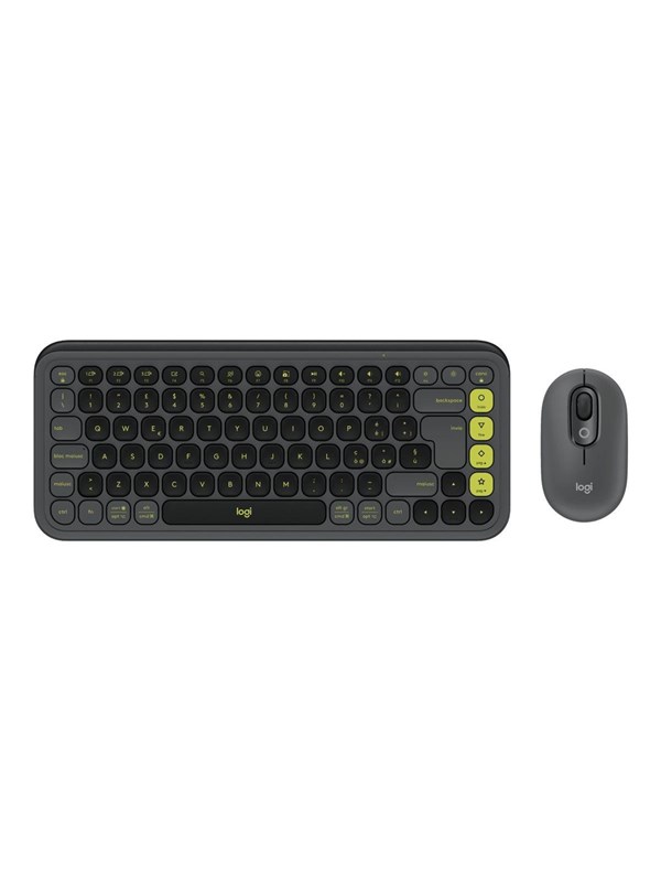Logitech POP Icon Combo - Keyboard and mouse set - Italiaans - Grijs
