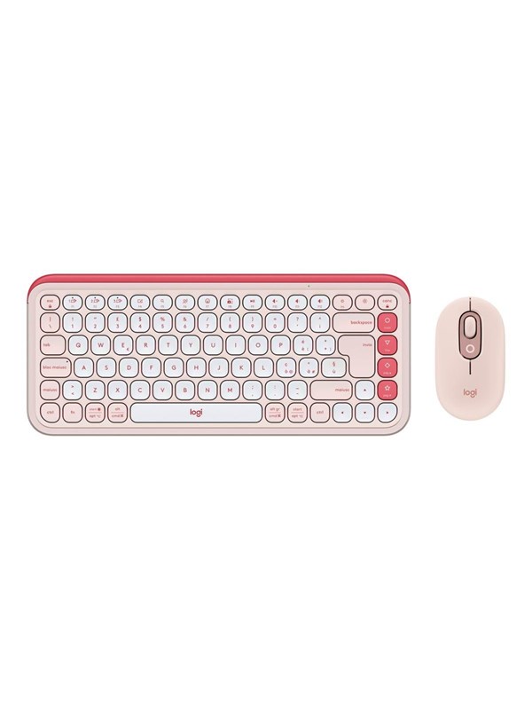 Logitech POP Icon Combo - Keyboard and mouse set - Italiaans - Wit