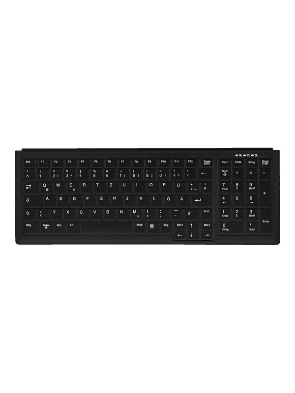 Cherry Active Key AK-7000 - keyboard - G - Toetsenbord - Duits - Zwart