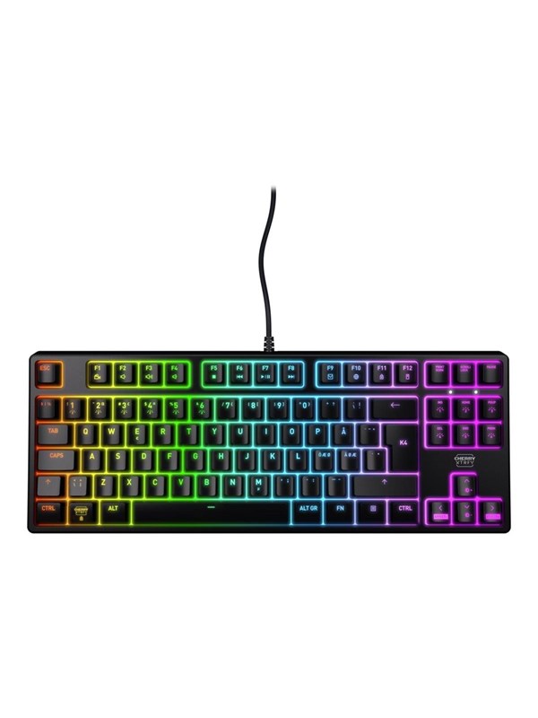 Cherry XTRFY K4V2 - Gaming toetsenbord - Duits - Zwart