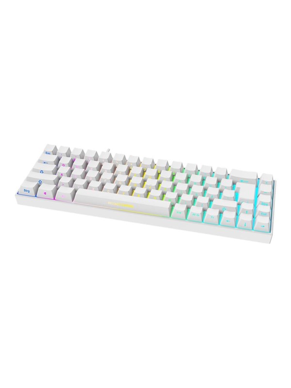 Deltaco GAMING WK95R Draadloos Toetsenbord (DE) - Gaming toetsenbord - Duits - Wit