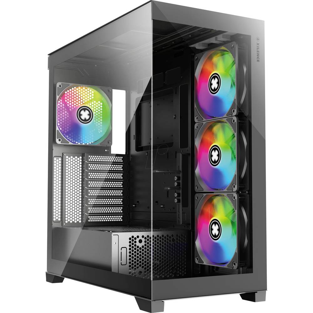 Xilence Gleam Midi-tower PC-behuizing Zwart Zijvenster