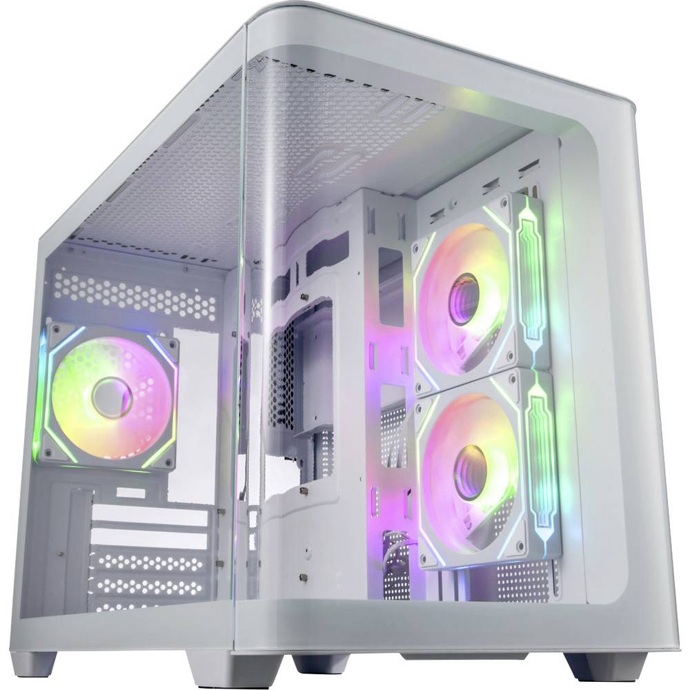 FSP Fortron POC0000244 Midi-tower Gaming-behuizing Wit Zijvenster