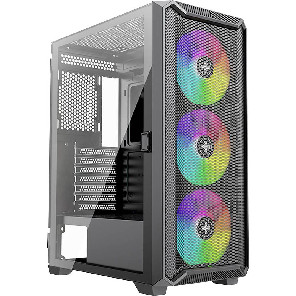 Xilence X613 Midi-tower PC-behuizing Zwart Stoffilter