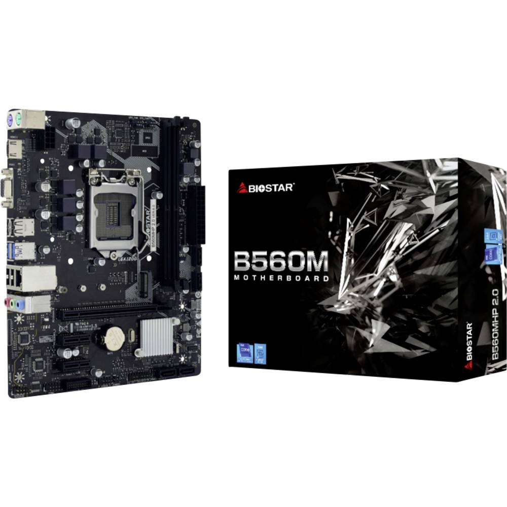 BioStar Z590MHP Moederbord Socket Intel LGA 1200 Vormfactor Micro-ATX Moederbord chipset Intel B560