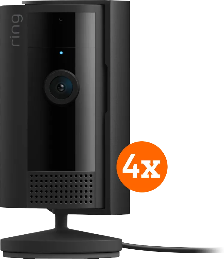 Ring Indoor Cam 2nd Gen - Zwart 4-pack