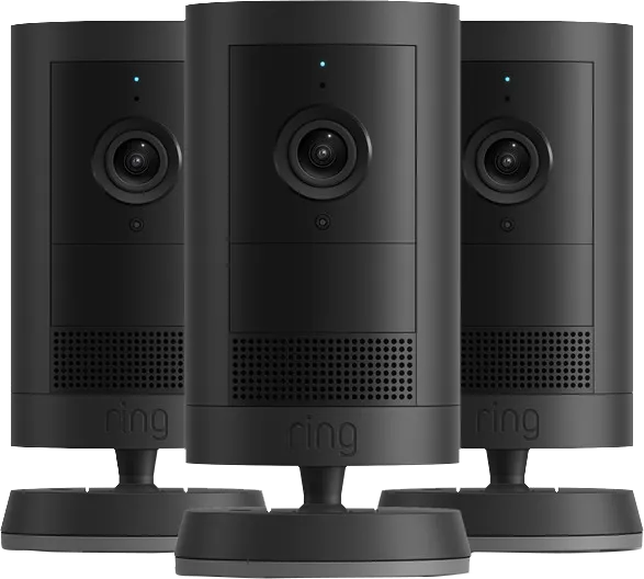 Ring Outdoor Cam Plus Battery Zwart 3-Pack