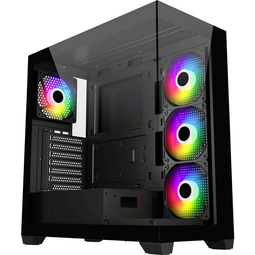 FSP Fortron POC0000272 Midi-tower PC-behuizing Zwart, Wit
