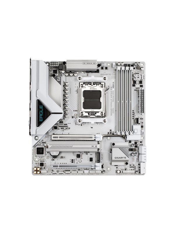 Gigabyte B850M EAGLE WIFI6E ICE Moederbord - AMD B850 - AMD AM5 socket - DDR5 RAM - Micro-ATX