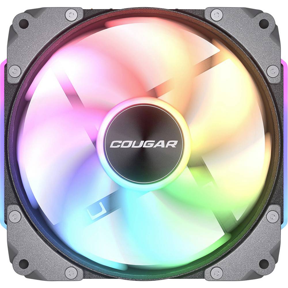 Cougar CF-APR12HB3-RGB PC-ventilator Zwart (b x h x d) 120 x 120 x 28 mm