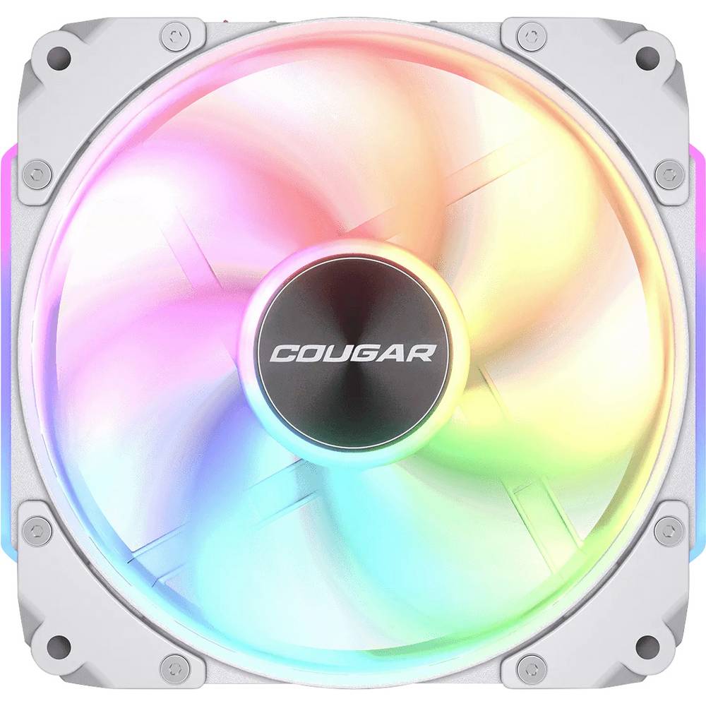 Cougar CF-ARW12HW-RGB PC-ventilator Wit (b x h x d) 120 x 120 x 28 mm