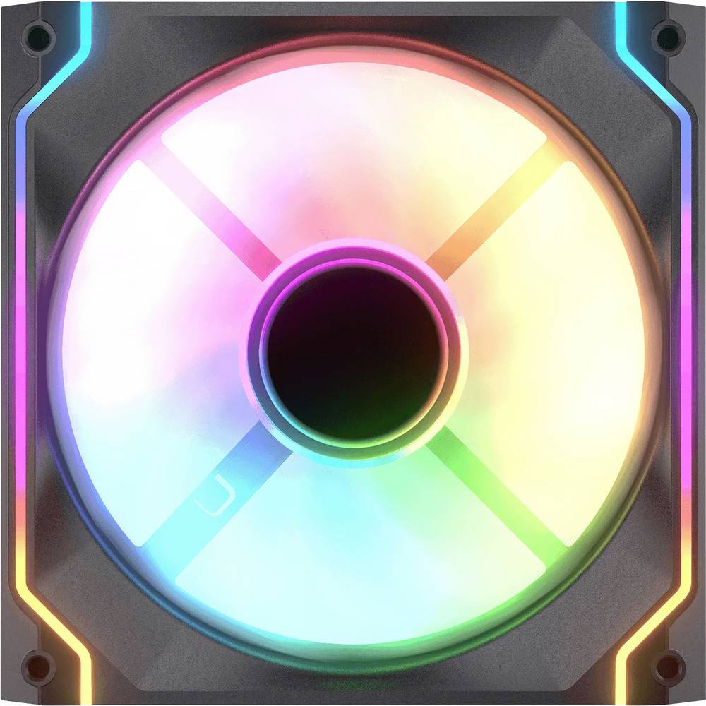 Cougar CF-SC140RB-RGB PC-ventilator Zwart (b x h x d) 140 x 140 x 25 mm