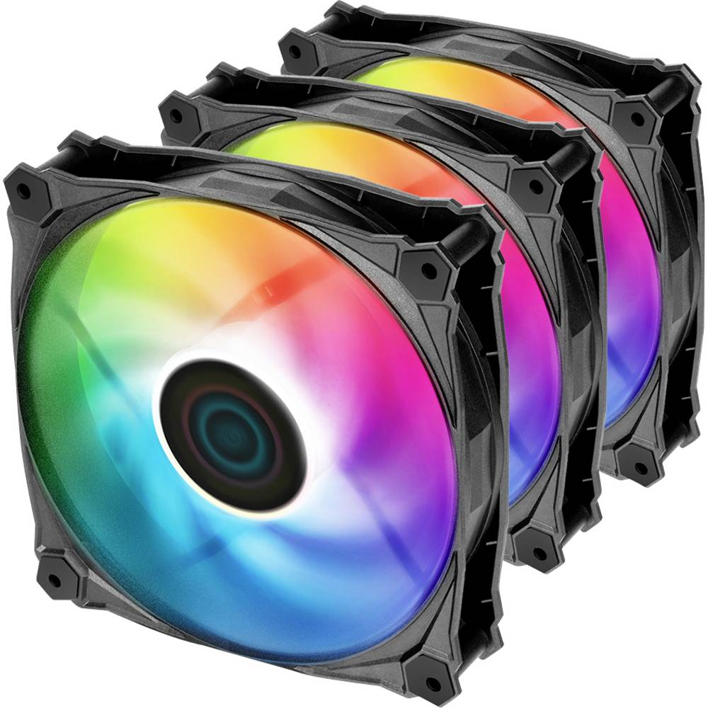 Iceberg Interactive IG12LT-B3A PC-ventilator Zwart