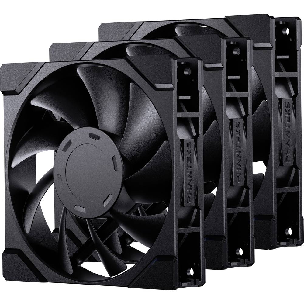 Phanteks PH-F120M25_G2_BBK01_3P PC-ventilator Zwart (b x h x d) 120 x 25 x 120 mm
