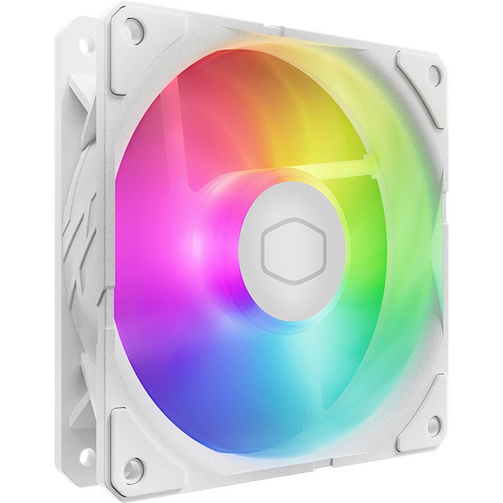Cooler Master SickleFlow Edge PC-ventilator Wit (b x h x d) 120 x 25 x 120 mm Incl. LED-verlichting