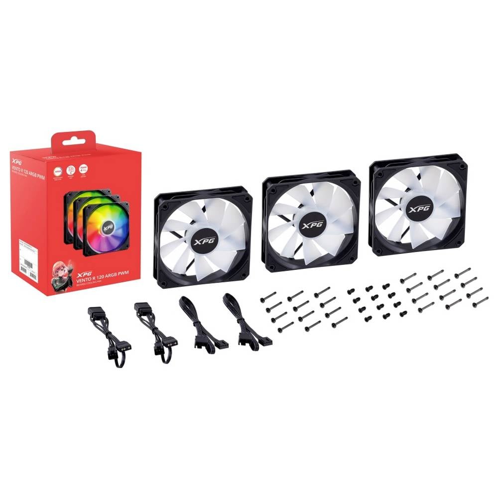 ADATA VENTO R 120 PC-ventilator Zwart