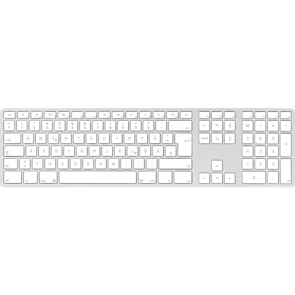 Matias Toetsenbord Draadloos QWERTZ, Duits, Macintosh Zilver