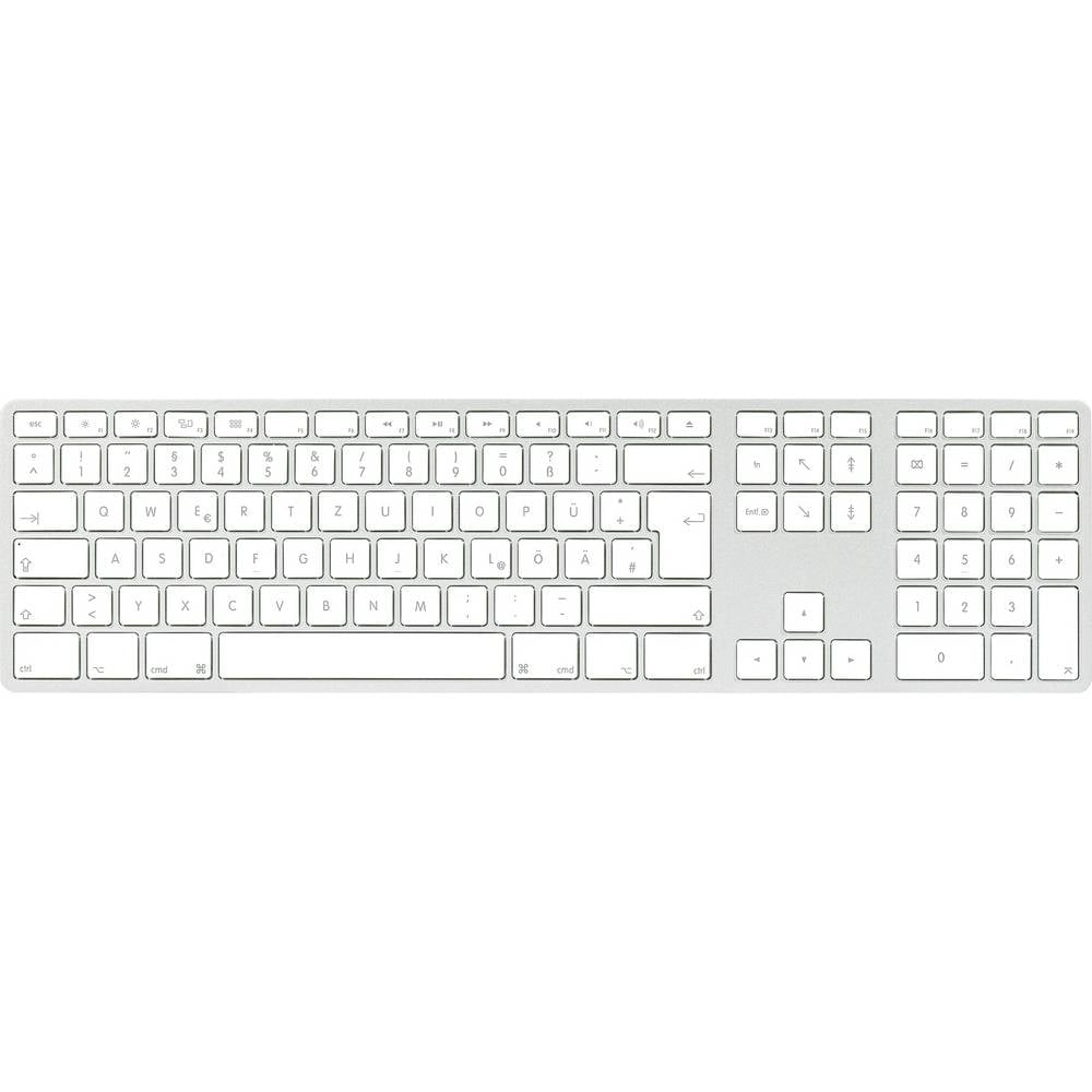 Matias Toetsenbord Draadloos QWERTZ, Duits, Macintosh Zilver
