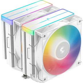 Deepcool AG620 WH ARGB V2 Chipset, Moederbord Luchtkoeler 12 cm Wit 1 stuk(s)
