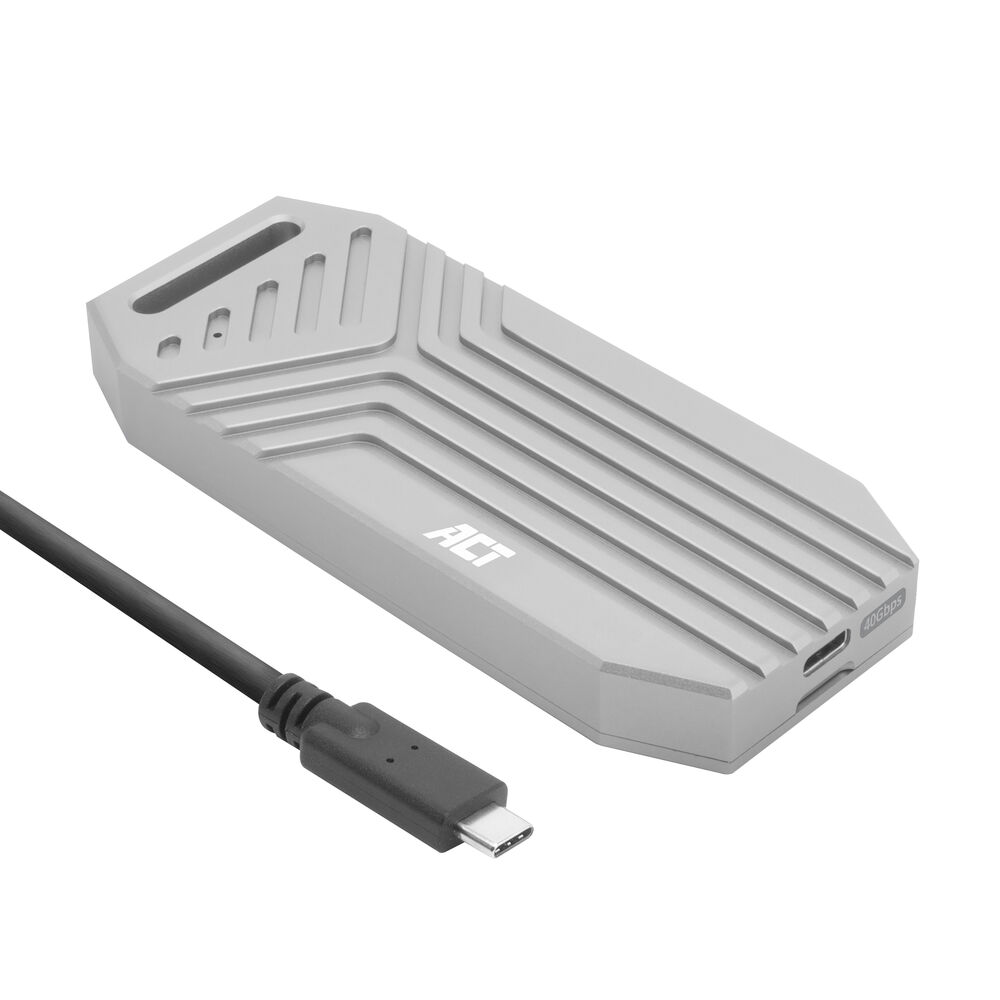 ACT AC1625 USB 40Gbps M.2 2280 NVMe / PCIe SSD Behuizing | High Performance | Tool-Free | Aluminium