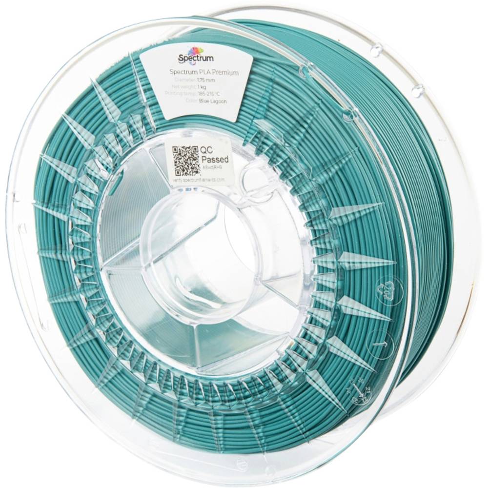 Spectrum Filaments 80048 PLA Premium Filament PLA kunststof 1.75 mm 1000 g Blue Lagoon, Blauw 1 stuk(s)