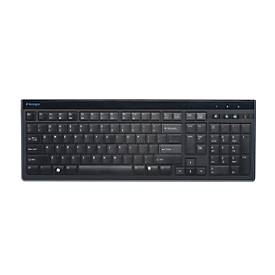 Kensington USB-toetsenbord  Advance Fit™ K72357DE, Duitse full-size layout, voetjes 30° inklapbaar, met USB-kabel, matzwart