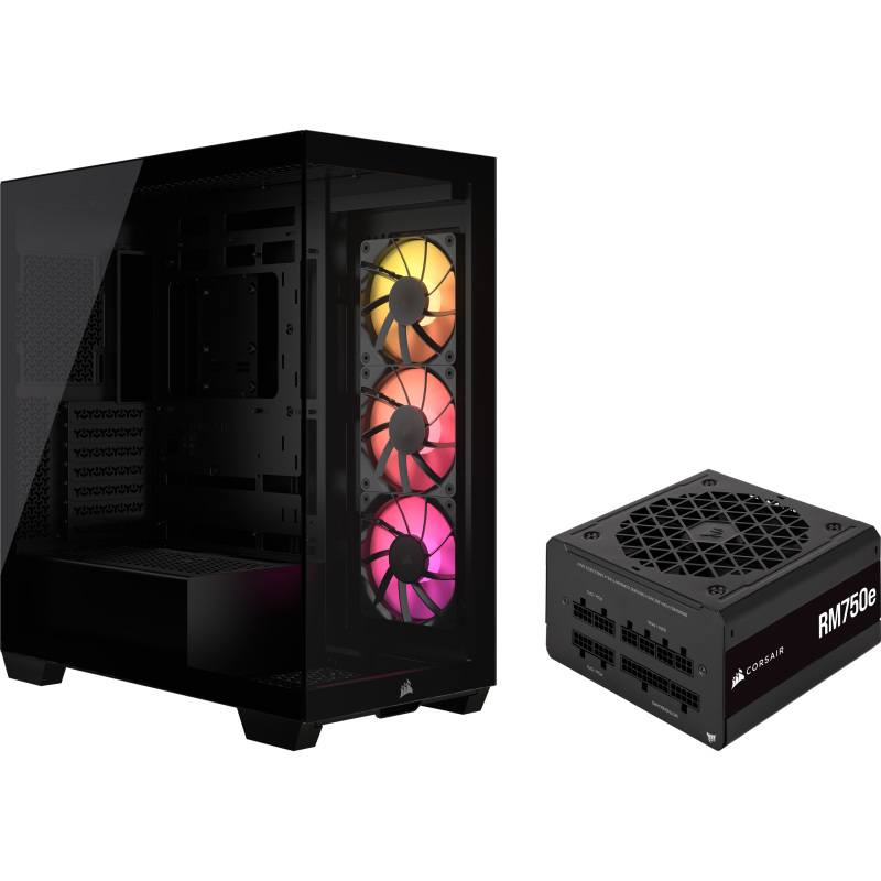 Corsair 3500X ARGB + RM750e 750W Bundel Tower behuizing