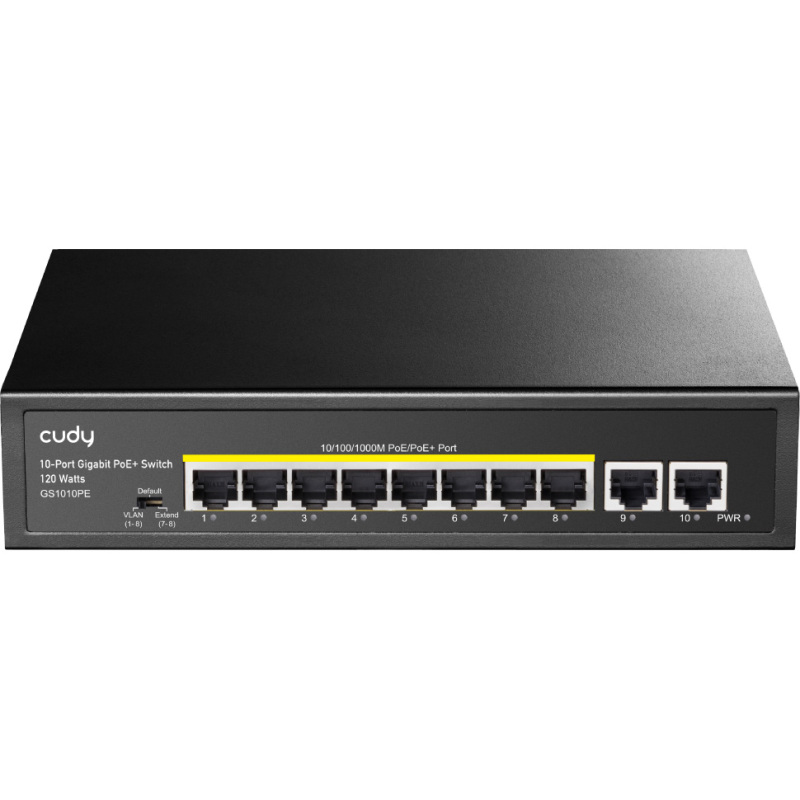 Cudy 8-GbE PoE+ Switch with 2 Uplink GbE Switch
