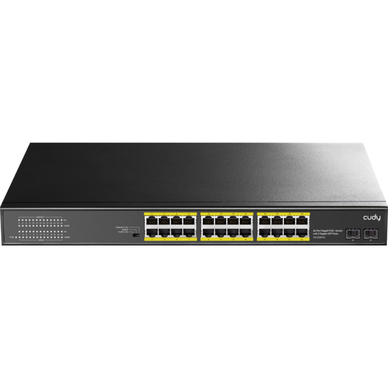 Cudy 24-GbE PoE+ Switch with 2 Uplink SFP Switch
