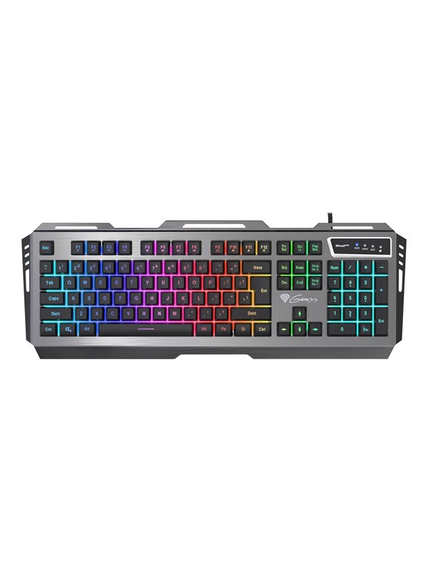 Natec Genesis Rhod 420 RGB - Toetsenbord - Engels - VS - Zwart
