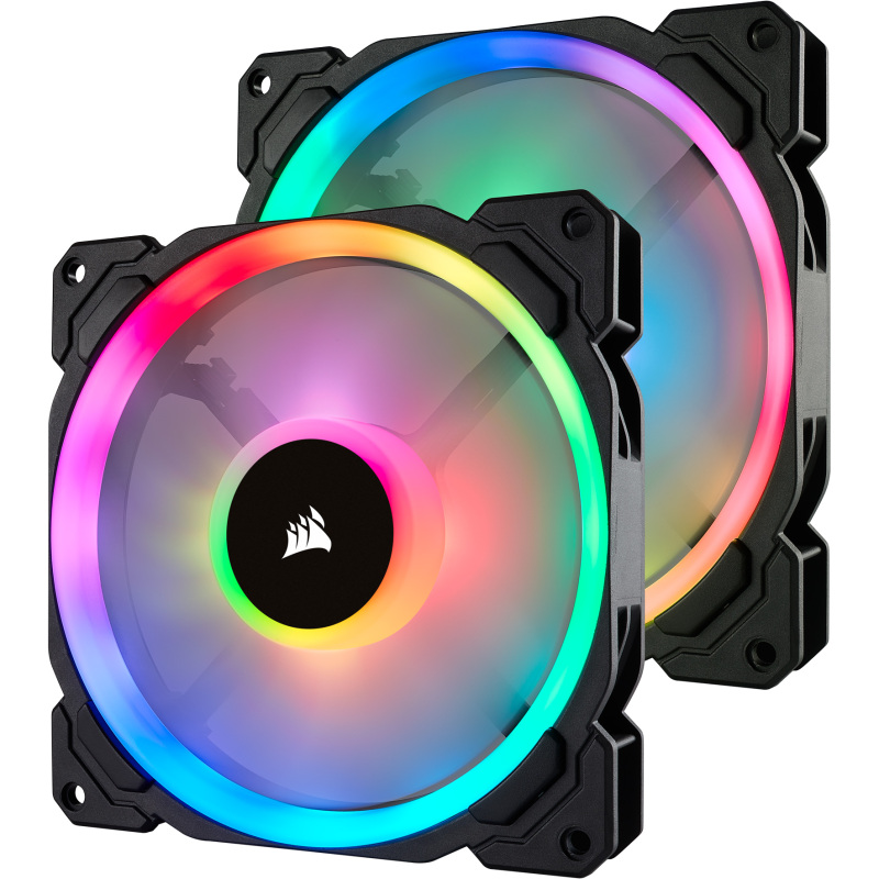 Corsair LL140 RGB LED PWM fan - 2 Fan Pack Case fan