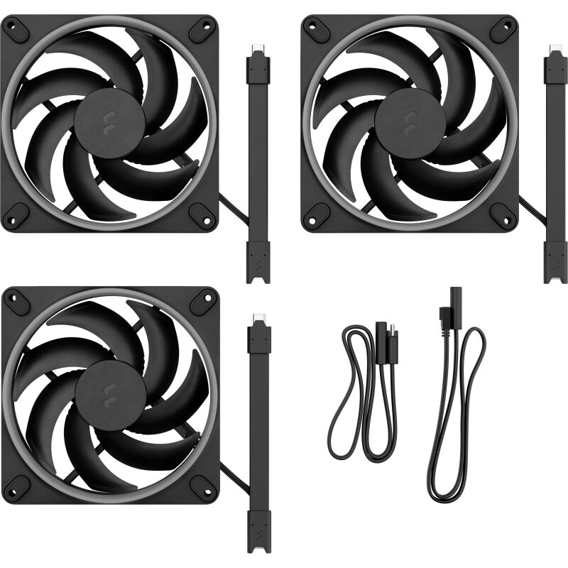 Fractal Design Momentum 14 RGB 3-pack Black Case fan
