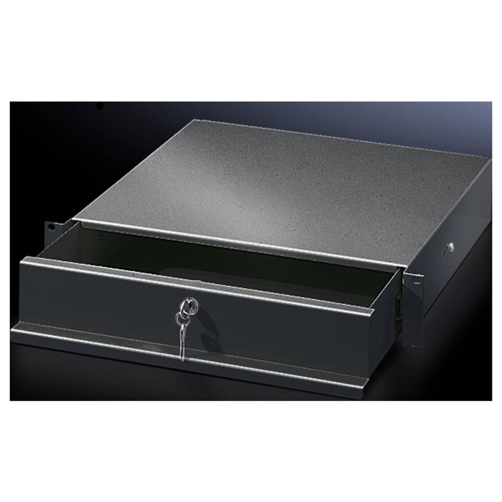 Rittal 5502325 19 inch Schuiflade voor patchkast 3 HE Zwart