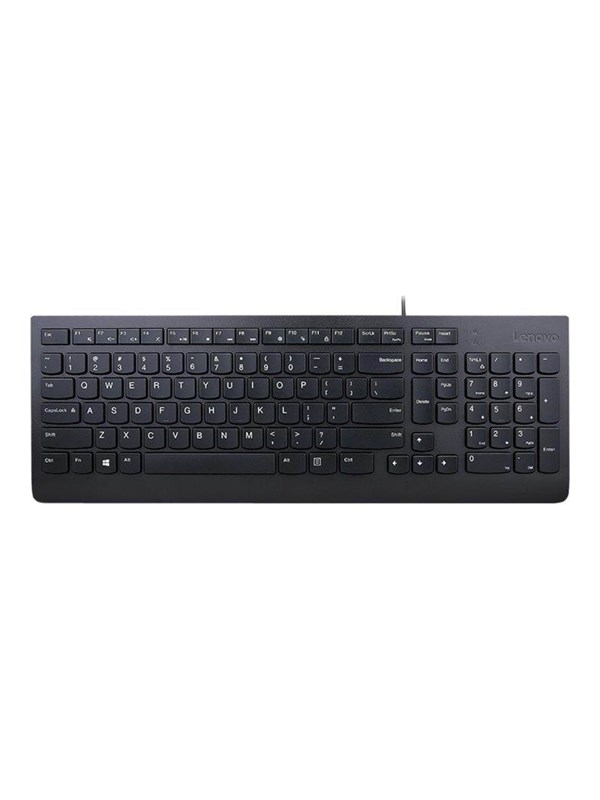 Lenovo Essential - keyboard - QWERTY - Norwegian - black Input Device - Toetsenbord - Noors - Zwart