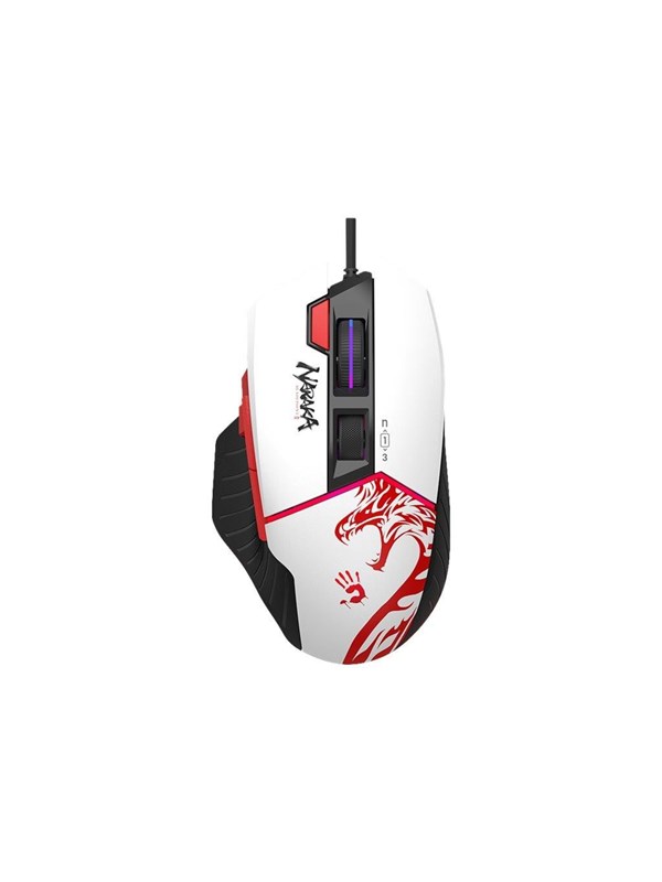 A4Tech Bloody W95 Max - Muis - Optisch - 8 knoppen - Wit