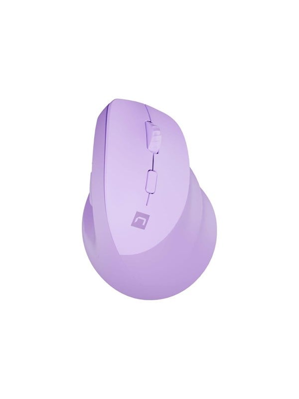 Natec CRAKE 2 - vertical mouse - Bluetooth 5.2 2.4 GHz - purple - Vertical mouse - Optisch - 6 knoppen - Paars