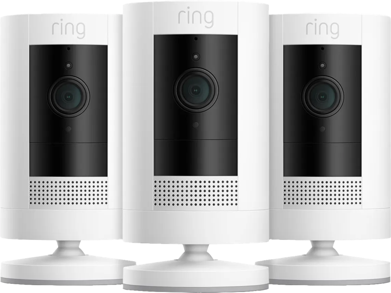 Ring Stick Up Cam Battery - Wit 3-pack