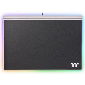 Thermaltake Argent MP1 RGB Game-muismat Zwart, Titanium