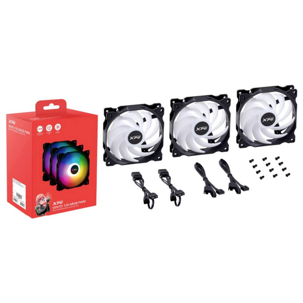 ADATA VENTO 120 PC-ventilator Zwart