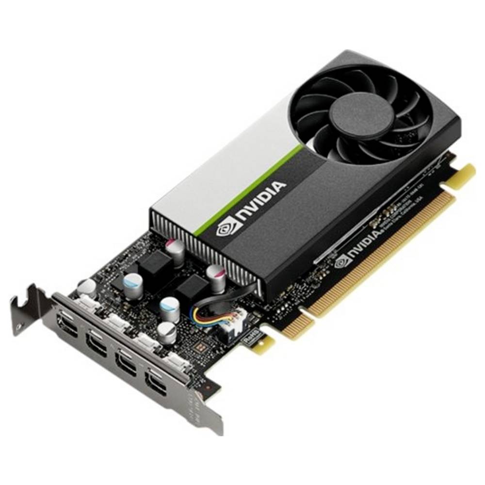 Nvidia T1000 Videokaart 4 GB GDDR6-RAM PCIe x16 Mini-DisplayPort Low Profile, Vulkan
