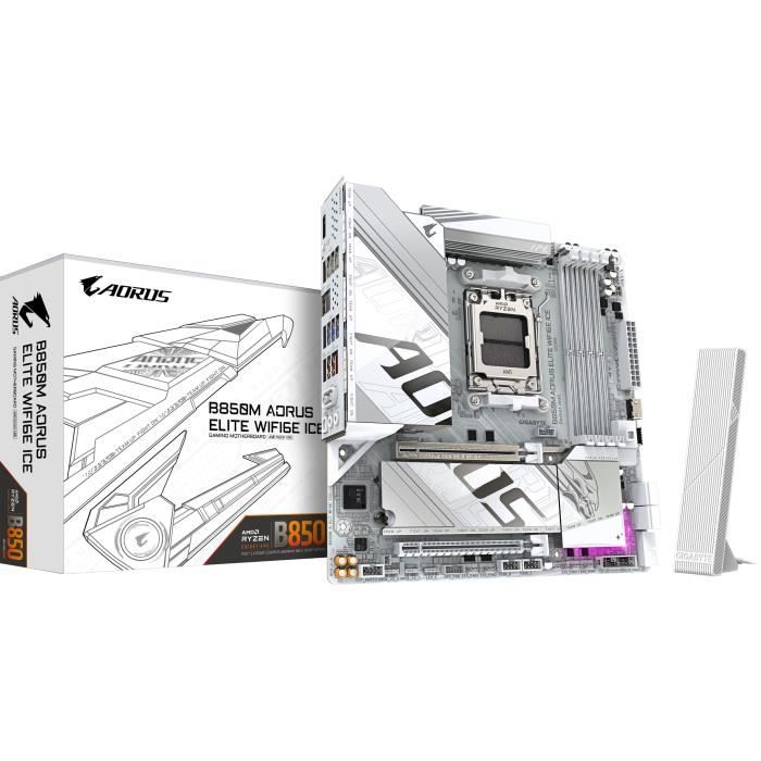 TECHSALES Carte mère - GIGABYTE - B850M AORUS ELITE WIFI6E ICE