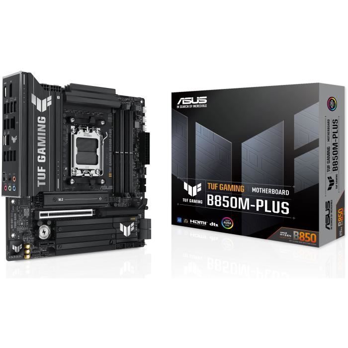 TECHSALES Carte mère - ASUS - TUF GAMING B850M-PLUS - AMD B850 - Emplacement AM5 micro ATX