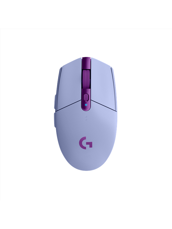 Logitech G305 LIGHTSPEED - Lila - Gaming muis - Optisch - 6 knoppen - Paars met RGB