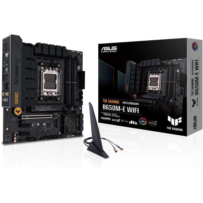 Egenta Carte mère - ASUS - TUF GAMING B650M-E WIFI - AMD B650 - Emplacement AM5 micro ATX