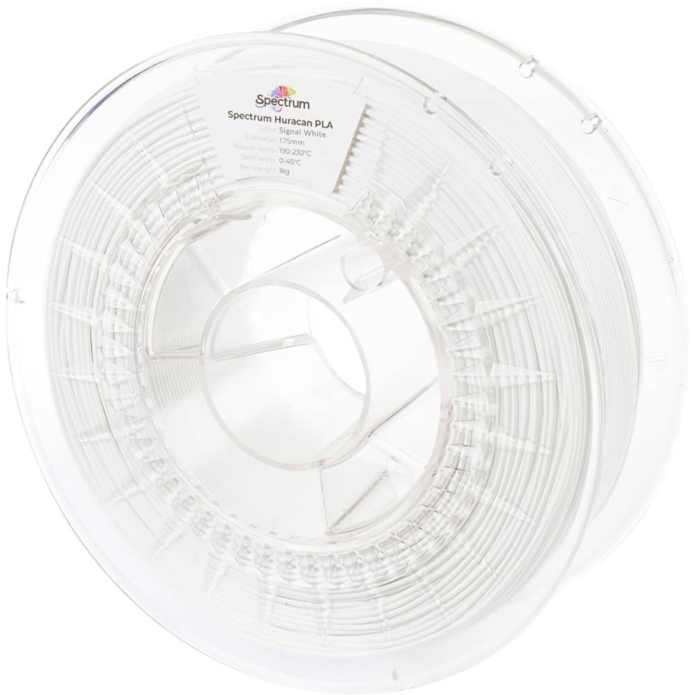 Spectrum Filaments 80929 Huracan PLA SIGNAL WHITE Filament PLA kunststof Highspeed filament, Verhoogde extrusionsrate 1.75 mm 1000 g Signaalwit 1 stuk(s)
