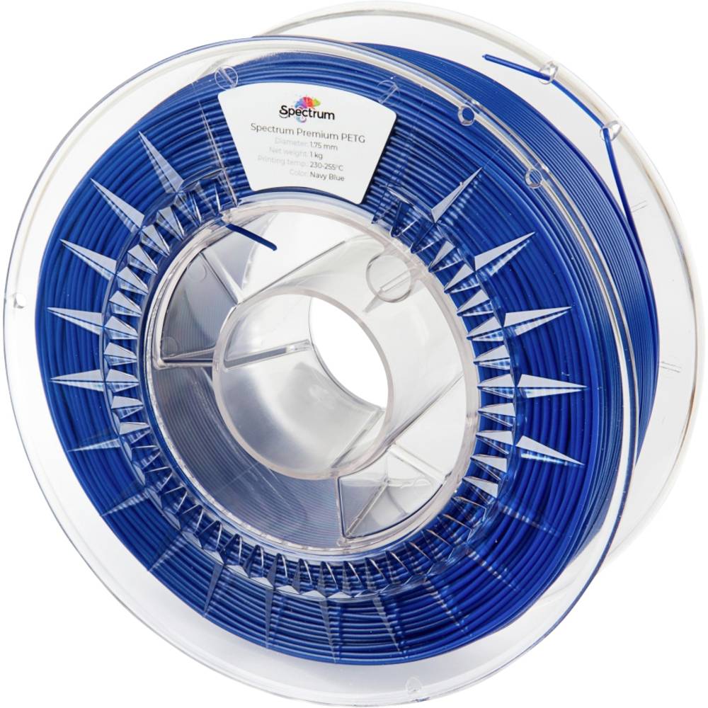 Spectrum Filaments 80309 PET-G Premium Filament PETG Chemisch bestendig, Slagvast 1.75 mm 1000 g Navy Blue, Marine-blauw, Blauw 1 stuk(s)