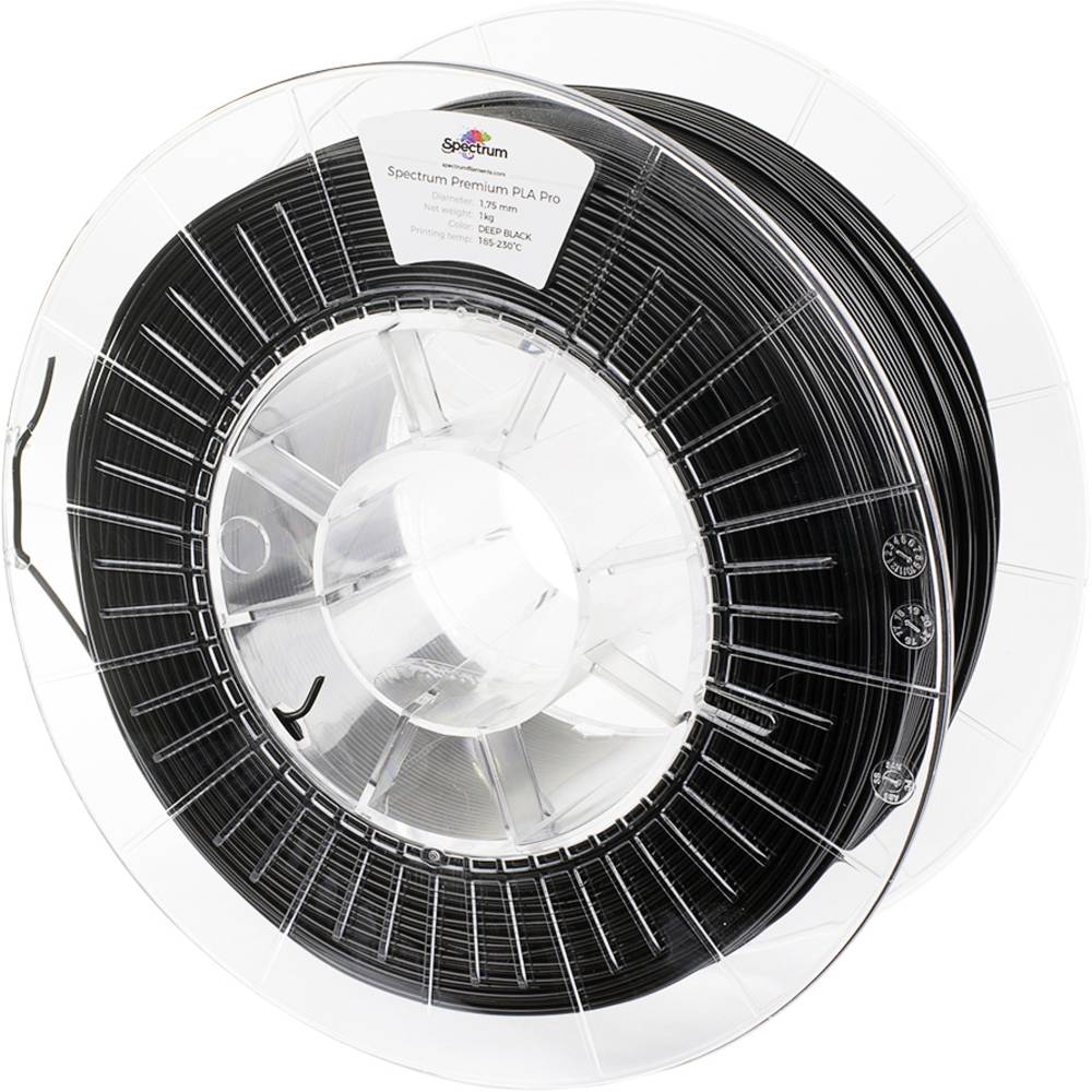 Spectrum Filaments 80098 PLA Pro Filament PLA Pro Slagvast 1.75 mm 1000 g Deep black, Zwart 1 stuk(s)