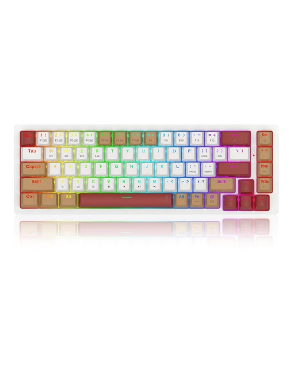 REDRAGON K677WLR-RGB-PRO Rammus keyboard - Gaming toetsenbord - Engels (VS) - Wit